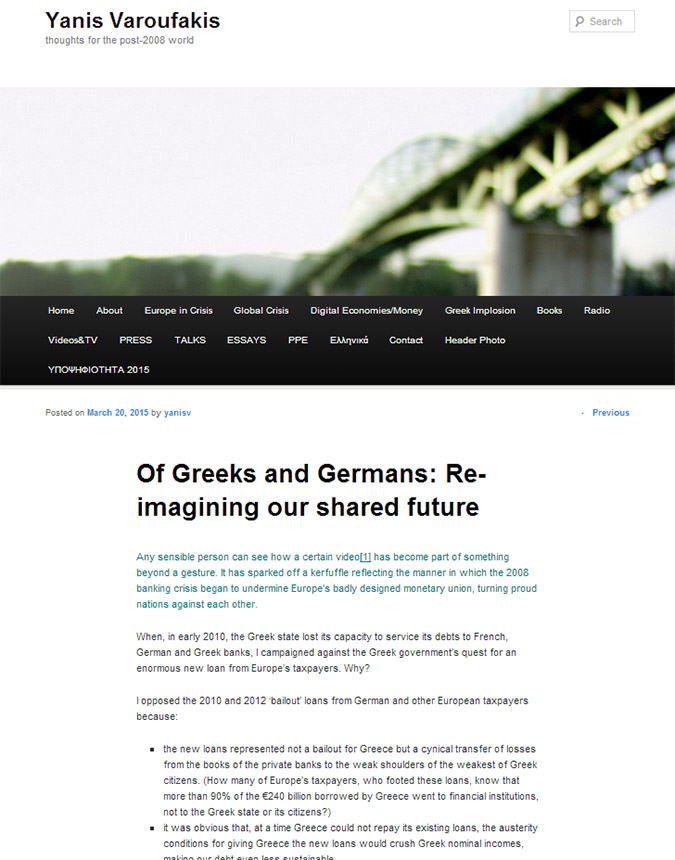 varoufakis blog