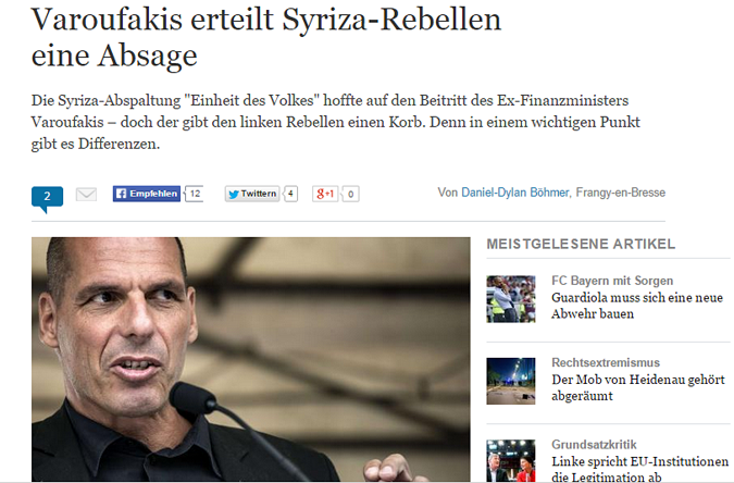 varoufakis die welt