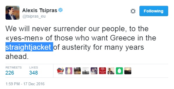 Tsipras tweet