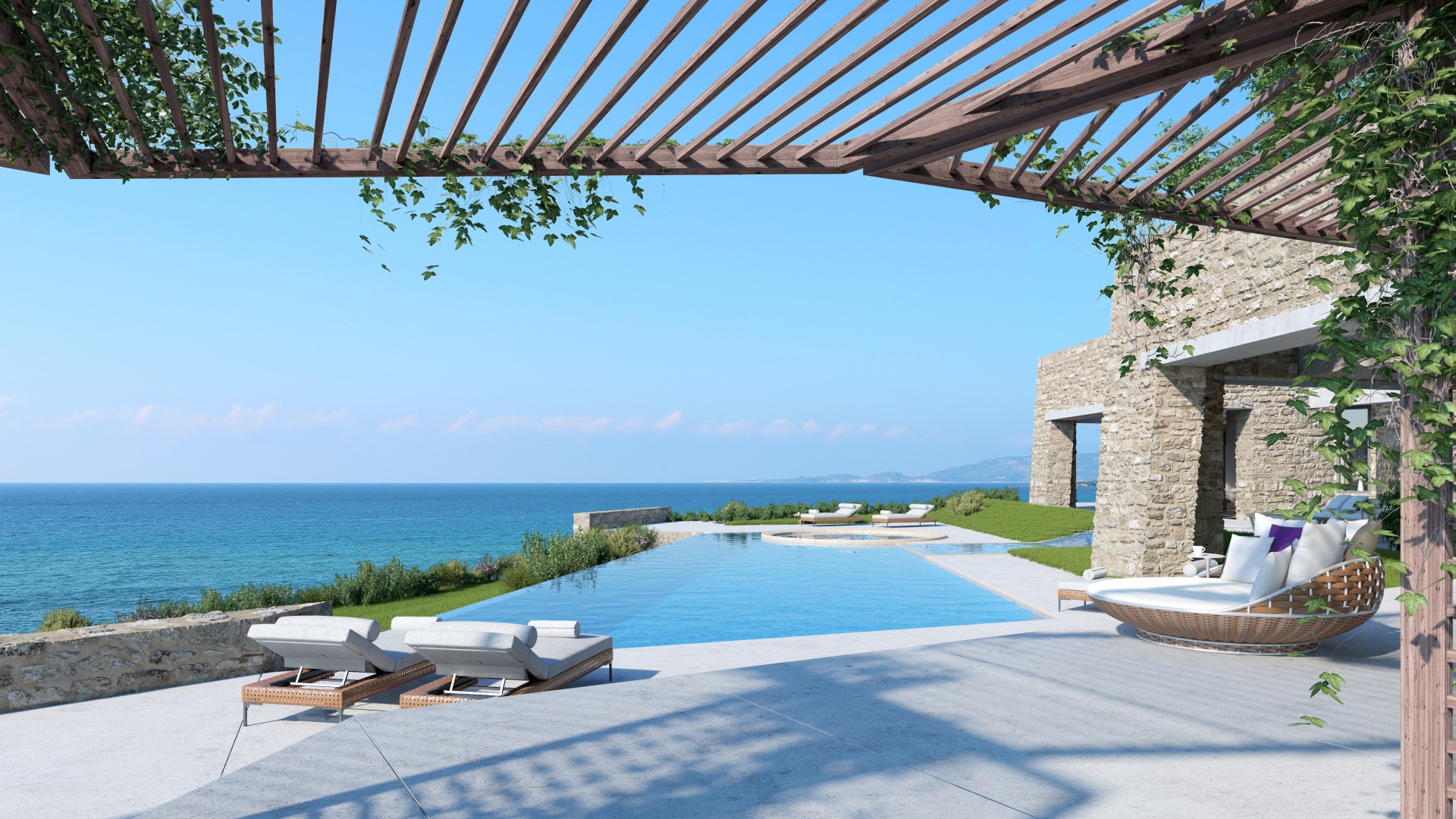 Tombazis-Beach-Front-Villa-Pool