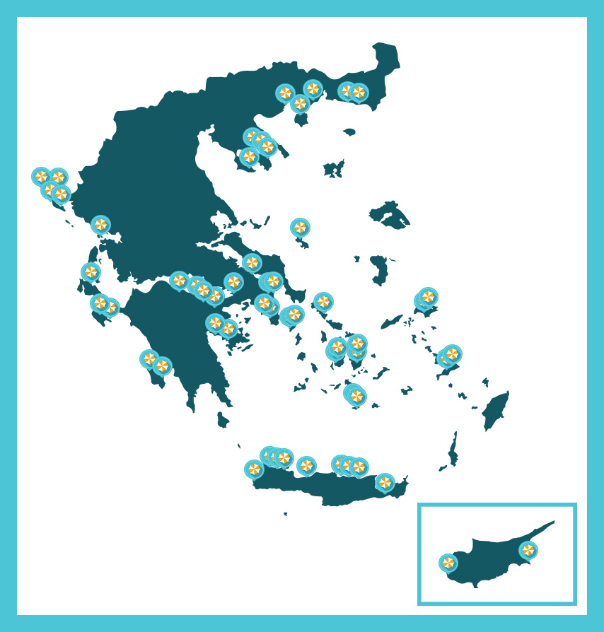 Plazz Greece CY map beach spots