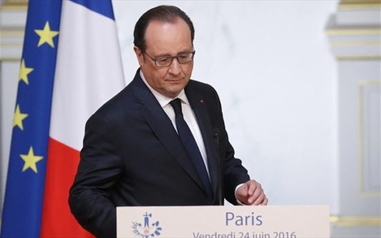 Ολάντ: Σοβαρή πρόκληση για την Ευρώπη το Brexit