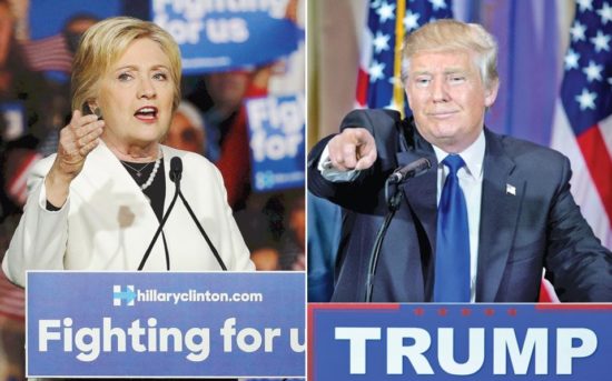 Μόλις στις δύο μονάδες η διαφορά Κλίντον – Τραμπ