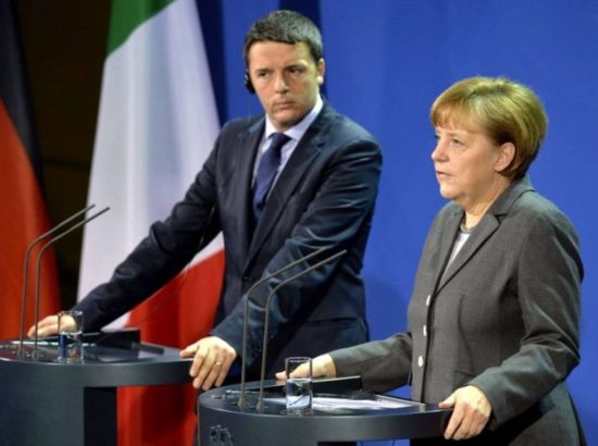 «Φρένο» Μέρκελ στα σχέδια Ρέντσι για τη διάσωση των ιταλικών τραπεζών