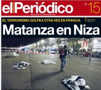 Πώς αποτυπώνουν τα διεθνή πρωτοσέλιδα την τραγωδία της Νίκαιας