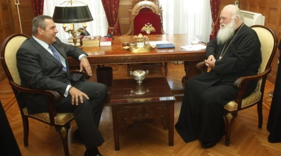 Π. Καμμένος: Δεν θα συμφωνήσουμε σε τίποτα για τα Θρησκευτικά αν δεν γίνουν δεκτά όσα λέει η Ιεραρχία