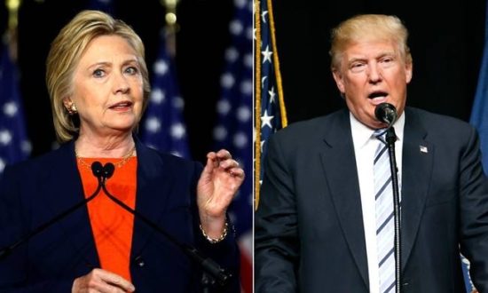 Με διαφορά 5 μονάδων προηγείται του Τραμπ η Κλίντον