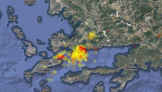 Νέος σεισμός 4,4 ρίχτερ στην Αλικαρνασσό, πολύ κοντά στην Κω