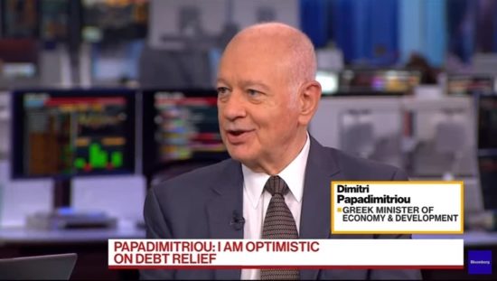 Παπαδημητρίου στο Bloomberg: Κυβέρνηση και τράπεζες θα πετύχουν τους στόχους τους