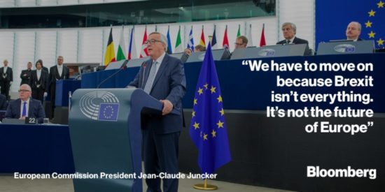 Γιούνκερ: Να αξιοποιήσουμε το «παράθυρο ευκαιρίας» στην Ευρώπη, μετά το brexit