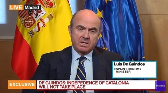 Λούις ντε Γκίντος: «Παραφροσύνη η απόσχιση της Καταλονίας- Δεν θα την επιτρέψουμε»