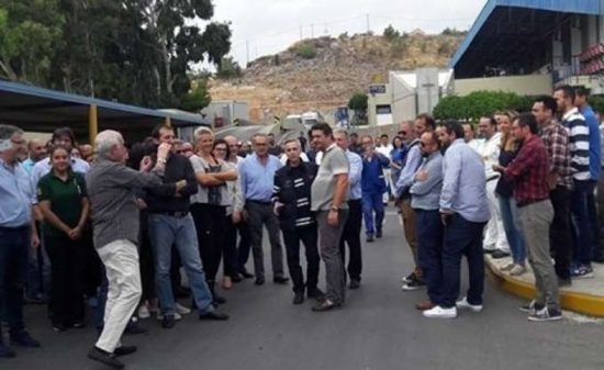 Επέστρεψε στο εργοστάσιο των Πλαστικών Κρήτης ο Μιχ. Λεμπιδάκης