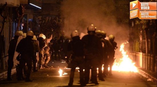 Τραυματισμός γυναίκας από φωτοβολίδα στα Εξάρχεια