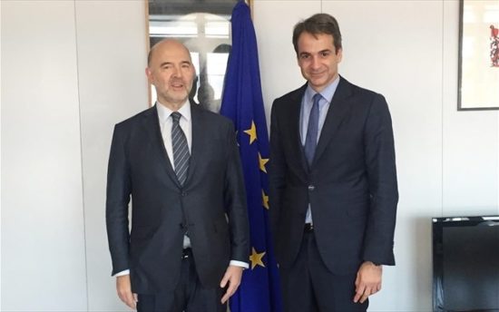 Μοσκοβισί: Πολύ καλή η συνεργασία μας με τον κ. Μητσοτάκη