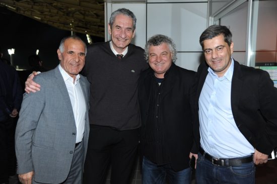 Βασίλης Κωνσταντίνου, Πρόεδρος ΠΑΕ ΠΑΟ, Καμίλ Ζίγκλερ, Εκτελεστικός πρόεδρος ΟΠΑΠ, Βασίλης Χατζηπαναγής, παλαίμαχος παίκτης του ποδοσφαίρου και Οδυσσέας Χριστοφόρου, Β΄ Αντιπρόεδρος Ιπποδρομίες ΑΕ και Επικεφαλής Εταιρικών Υποθέσεων ΟΠΑΠ
