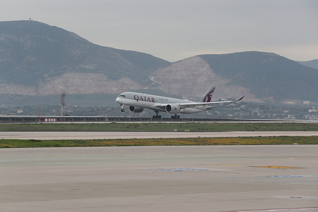 Qatar A350 Athens 2