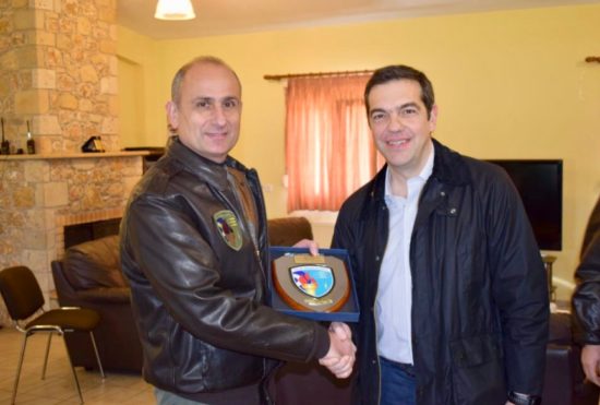 Τσίπρας – Καμμένος στην 135 Σμηναρχία Μάχης της Πολεμικής Αεροπορίας στη Σκύρο