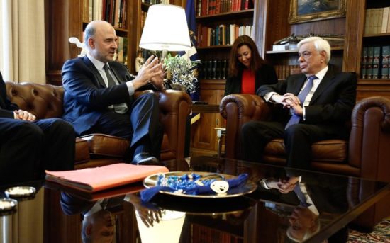 Τι είπαν Παυλόπουλος και Μοσκοβισί στο Προεδρικό