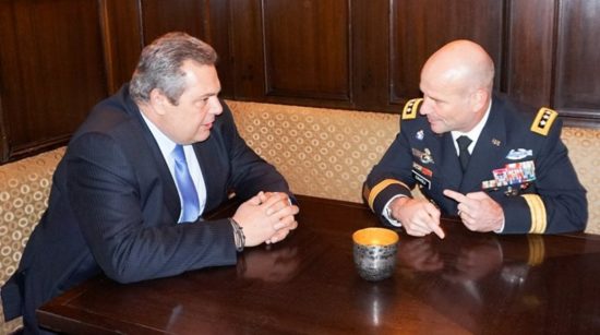 Συνάντηση Καμμένου με τον διοικητή των Αμερικανικών δυνάμεων στην Ευρώπη