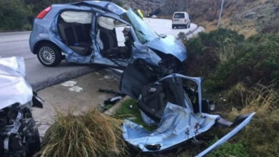 Τροχαίο με έξι τραυματίες στην Κρήτη- Τα δυο είναι παιδιά