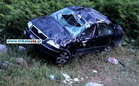 Τρίκαλα: Δείτε που κατέληξε το ΙΧ μετά τη «βουτιά» στο γκρεμό (φωτ. & βίντεο)