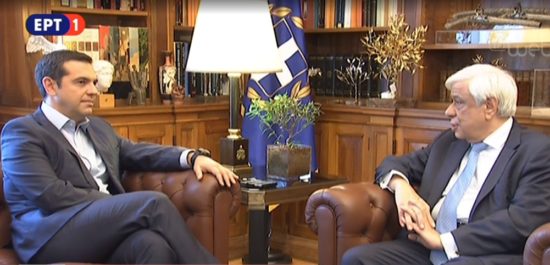 Τσίπρας στο Προεδρικό Μέγαρο: Ιστορική μέρα για την Ελλάδα η 21η Ιουνίου