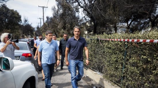 Τη βάση των Καναντέρ επισκέφθηκε ο Κυριάκος Μητσοτάκης