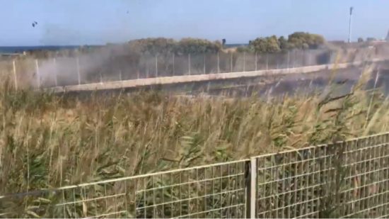 Φωτιά κοντά στο παγκρήτιο στάδιο στο Ηράκλειο