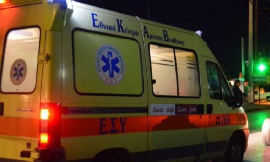 Δυο τραυματίες από σύγκρουση οχημάτων στην  εθνική Θεσσαλονίκης- Μουδανιών