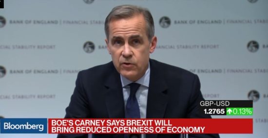 Καμπανάκι από BoE: «Άτακτο» Brexit θα οδηγήσει στη χειρότερη οικονομική ύφεση από το Β’ΠΠ