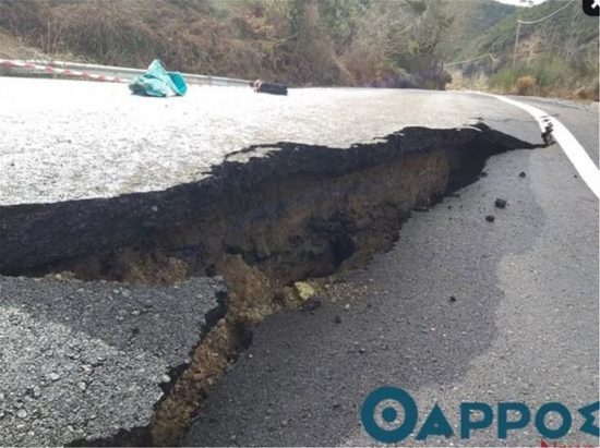 Κλειστή η εθνική οδός Καλαμάτας-Σπάρτης
