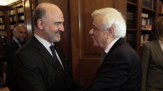 Παυλόπουλος σε Μοσκοβισί: O ελληνικός λαός πλήρωσε βαρύ τίμημα θυσιών