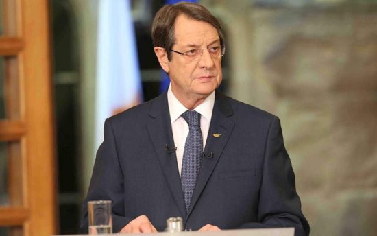 Αναστασιάδης: Οι τουρκικές παραβιάσεις δεν επιτρέπουν επανέναρξη του διαλόγου για το Κυπριακό