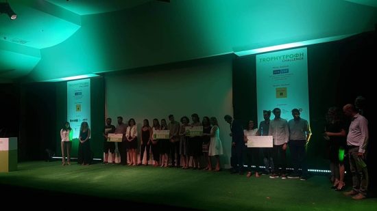 Οι νικήτριες ομάδες του διαγωνισμού Trophy-Τροφή Challenge