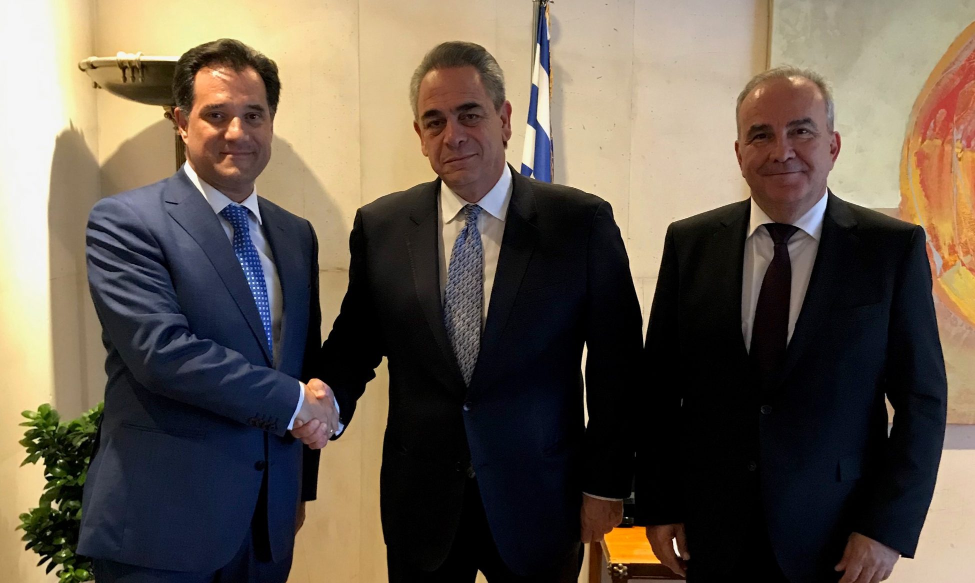 Συνάντηση Γεωργιάδη με Κωνσταντίνο Μίχαλο