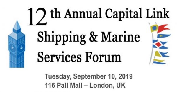 Το “12ο Ετήσιο Capital Link Shipping & Marine Services Forum” ξεκινά στο Λονδίνο