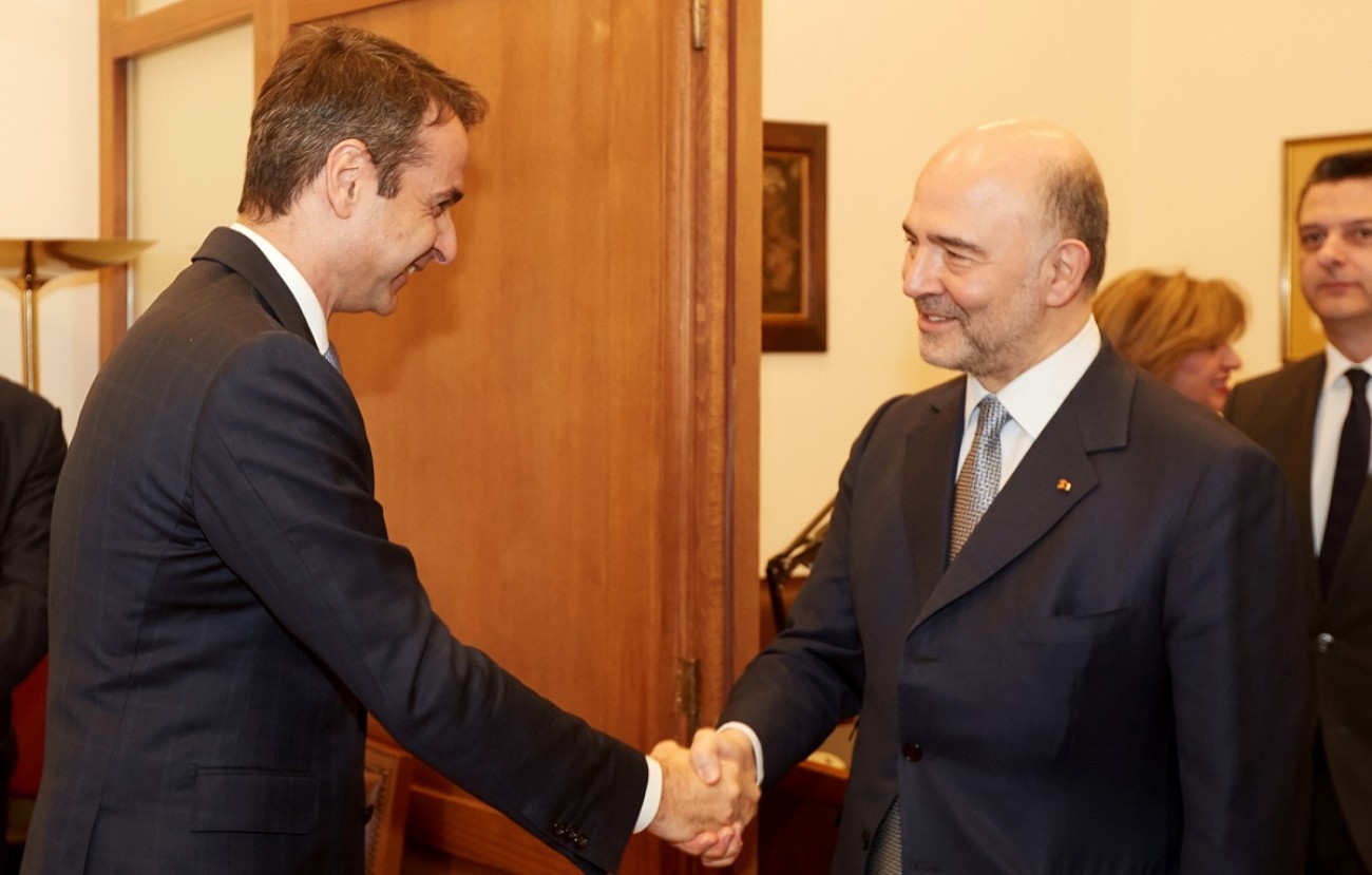 Στο Μέγαρο Μαξίμου το μεσημέρι ο Πιερ Μοσκοβισί