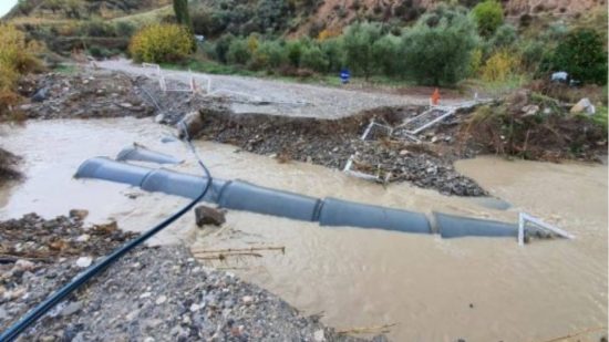 Κύπρος: Κατέρρευσε υπό κατασκευή γέφυρα λόγω βροχόπτωσης