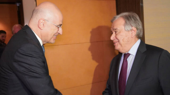 Δένδιας σε Γκουτέρες: Έχουμε ρόλο και λόγο για την κατάσταση στη Λιβύη