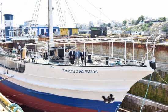 ΟΛΠ: Δεξαμενισμός του πλωτού μουσείου «Θαλής ο Μιλήσιος»