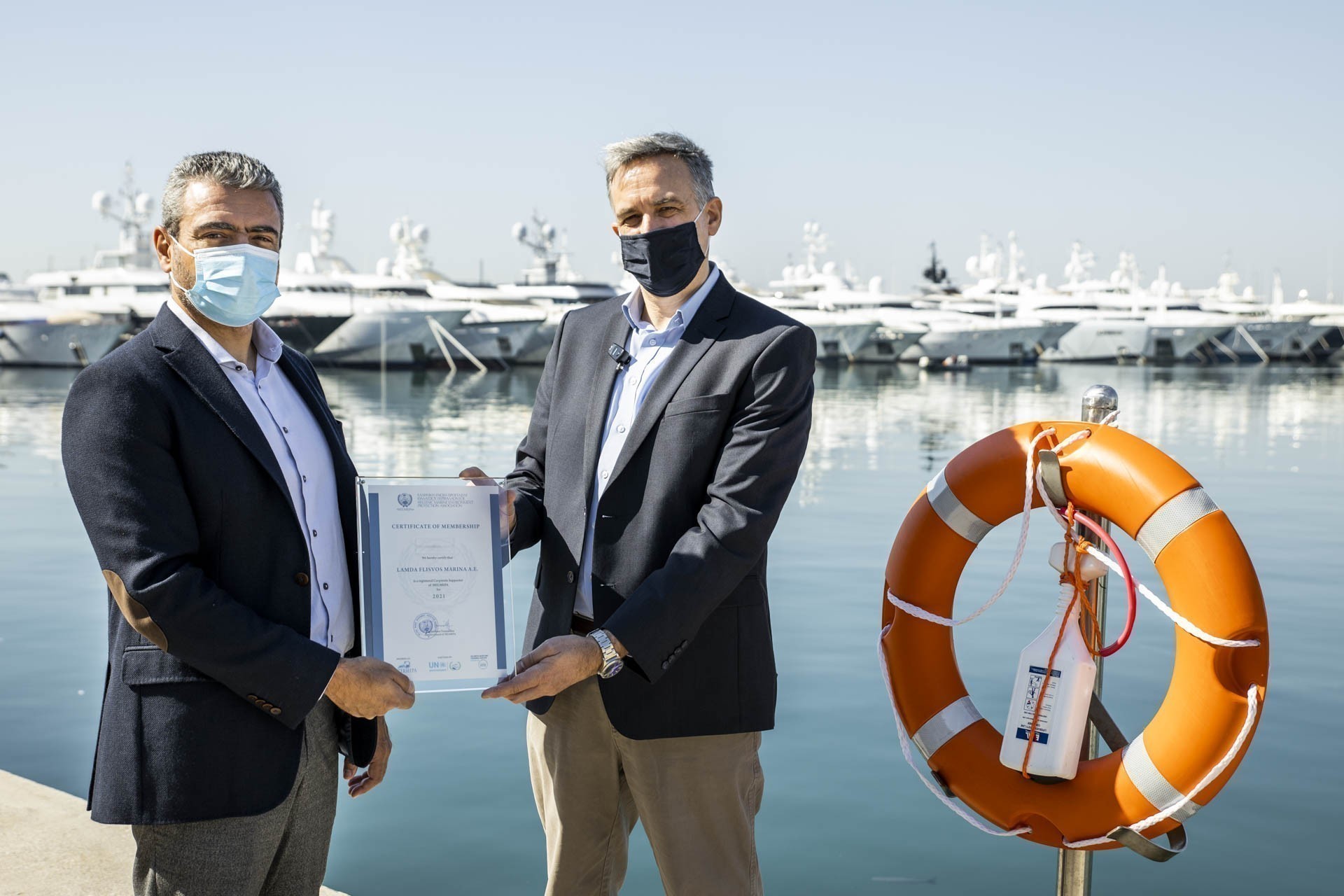 Μαρίνα Φλοίσβου: Η πρώτη μαρίνα στην Ελλάδα που παίρνει τον τίτλο του «Πρεσβευτή Ασφάλειας» της HELMEPA