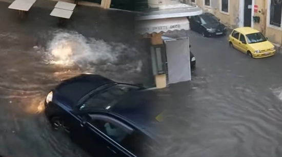 Κακοκαιρία «Αθηνά» – Κέρκυρα: Προβλήματα στην προσγείωση αεροπλάνων και πλημμυρισμένοι δρόμοι (vid)