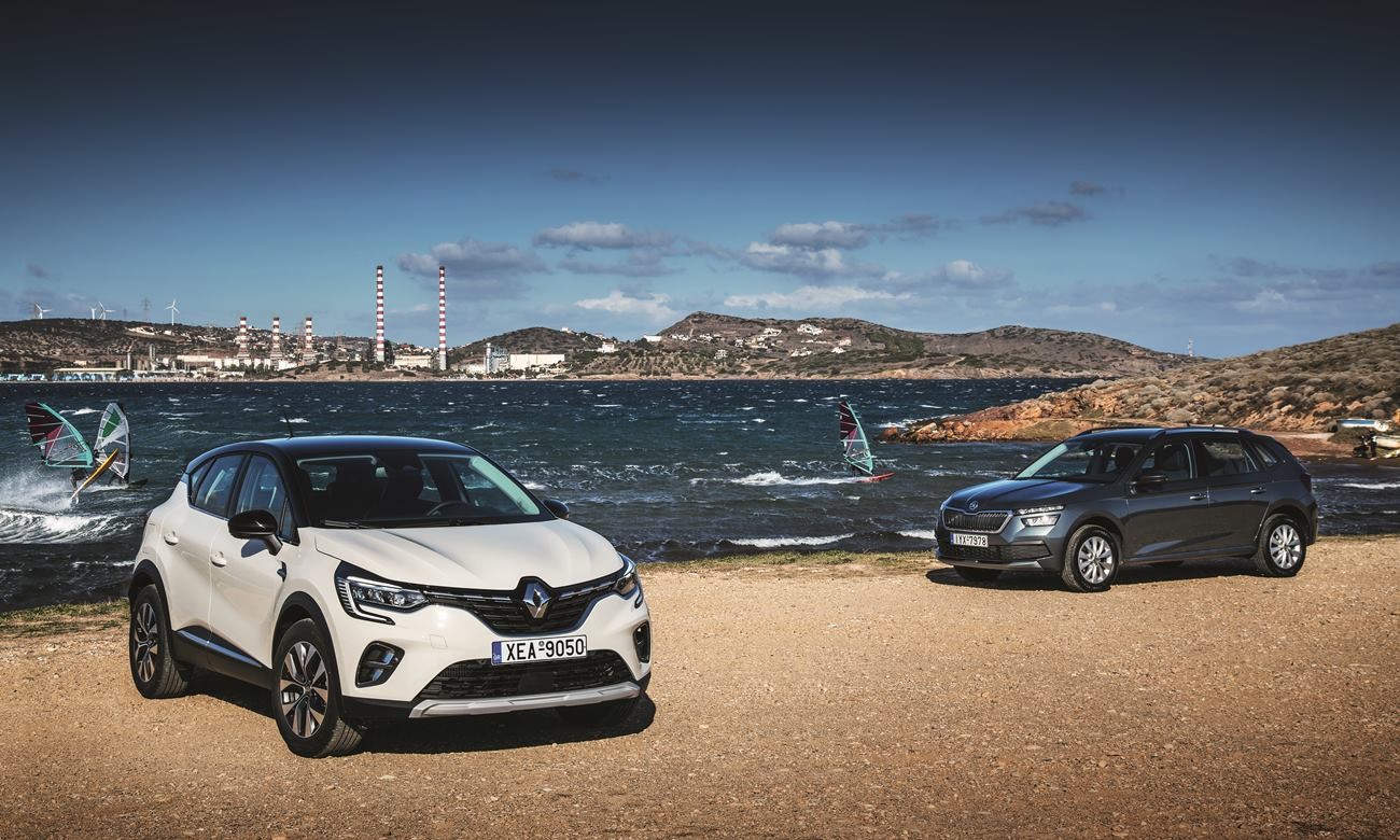 Δοκιμάζουμε: Renault Captur 1.0 Tce LPG – Škoda Kamiq 1.0 G-Tec (pics)