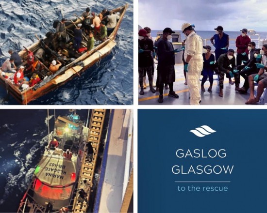 Το GasLog Glasgow διέσωσε 17 ναυαγούς στα Στενά του Γιουτάν