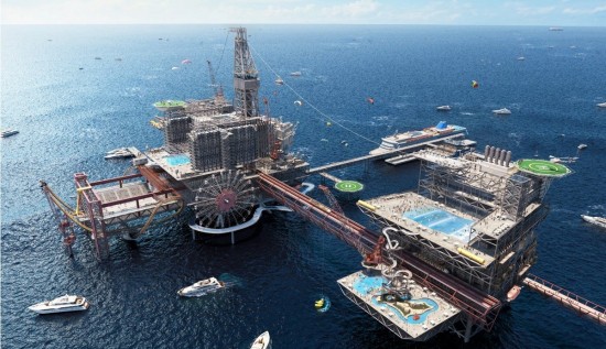 The Rig: Πλατφόρμα εξόρυξης πετρελαίου θα γίνει πολυτελές resort και extreme park
