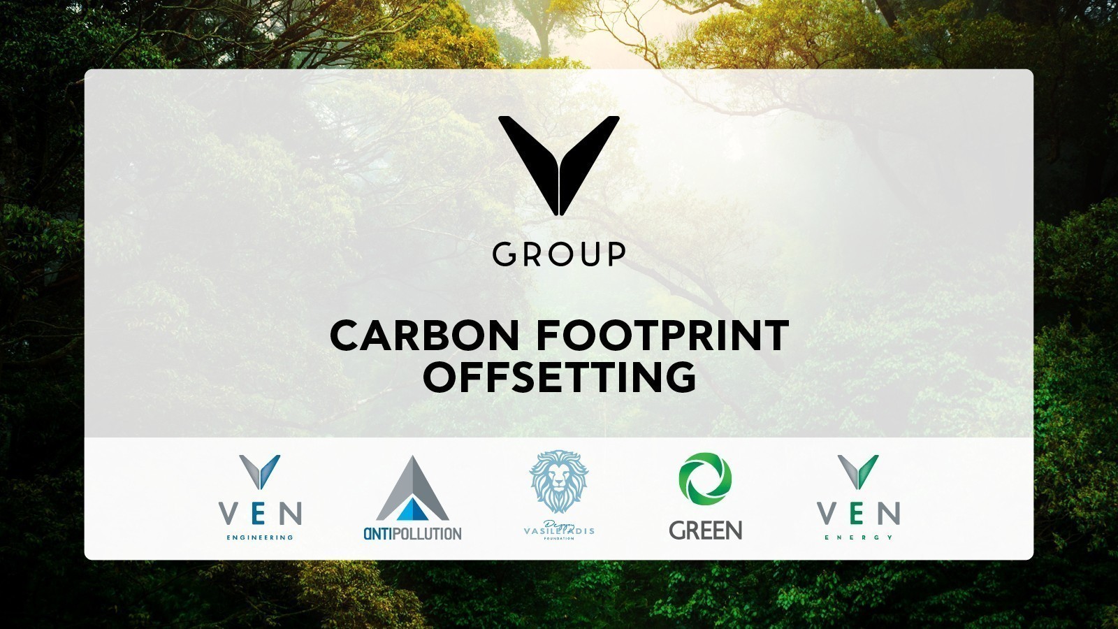 Στο «άρμα» της βιώσιμης ανάπτυξης ο Όμιλος V Group – Αντιστάθμιση Ανθρακικού Αποτυπώματος