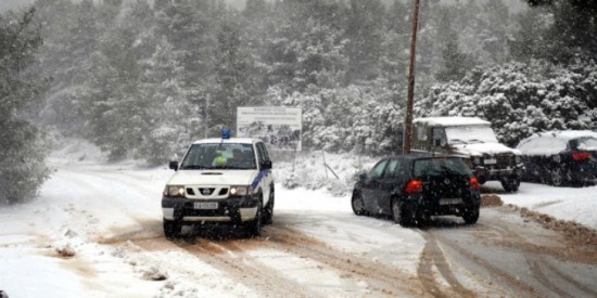Αποκαταστάθηκε η κυκλοφορία στις λεωφόρους Πάρνηθος, Διονύσου και Φυλής