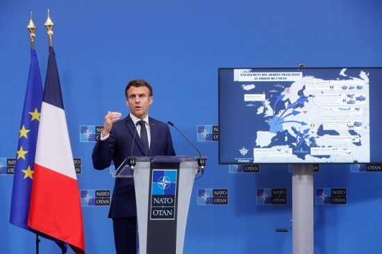 Μακρόν: Με ψηφιακό χάρτη στη Σύνοδο Κορυφής για να δείξει τον ρόλο της Γαλλίας στο ΝΑΤΟ