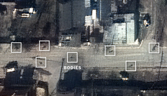 Μπούτσα: Δορυφορικές εικόνες απεικονίζουν πτώματα στους δρόμους για εβδομάδες, παρά τους ρωσικούς ισχυρισμούς