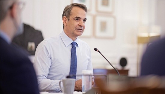 O Kυριάκος Μητσοτάκης εγκαινιάζει την παράκαμψη Αμφιλοχίας